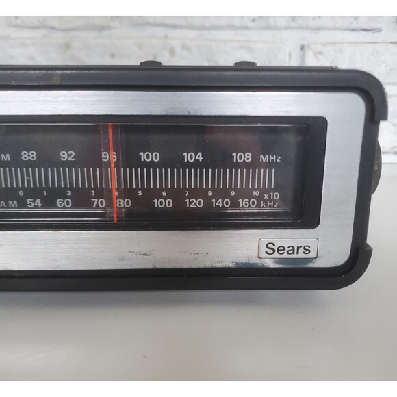 70s Sears Roebuck Dual Digital Alarm Clock AM/FM Radio #23870 Retro Tested Works - Picture 6 of 12
